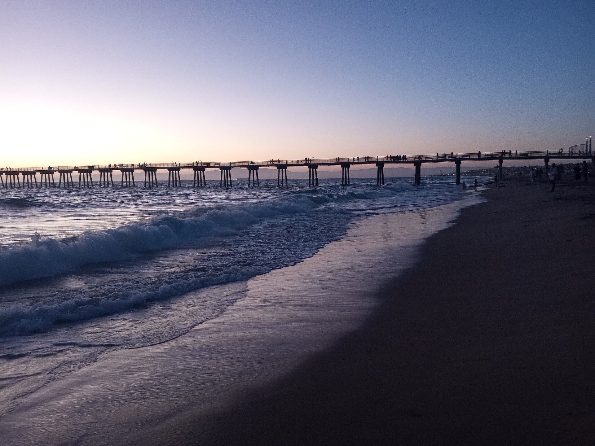 Hermosa Beach Pier at sunset
